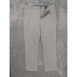 Banana Republic Pants Mens 35x32 Beige Aiden Chino Flat Front Cotton Preppy